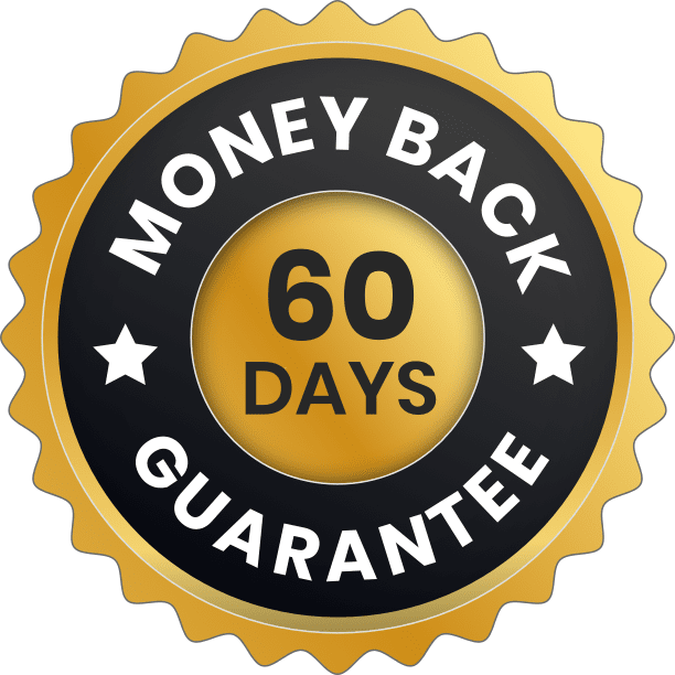 60-day money-back guarantee badge